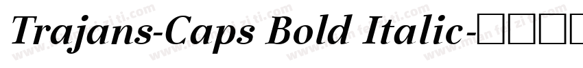 Trajans-Caps Bold Italic字体转换